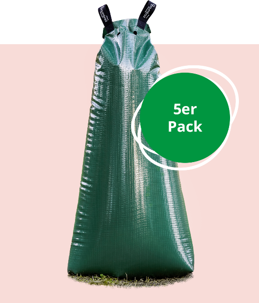 5er Pack 100 Liter baumbad Premium Baumbewässerungssäcke aus Polyethylen (PE)
